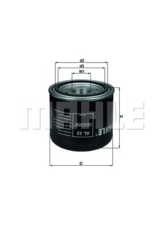 MAHLE ORIGINAL Lufttrocknerpatrone, Druckluftanlage