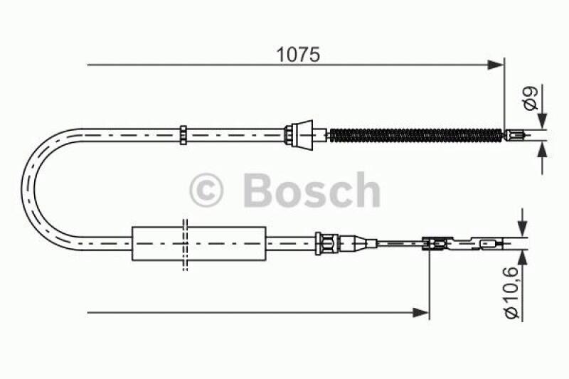 BOSCH Cable, parking brake