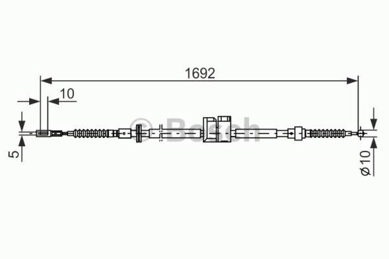BOSCH Cable, parking brake