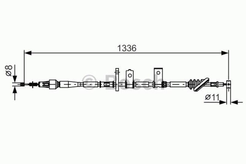 BOSCH Seilzug, Feststellbremse 1 987 482 091