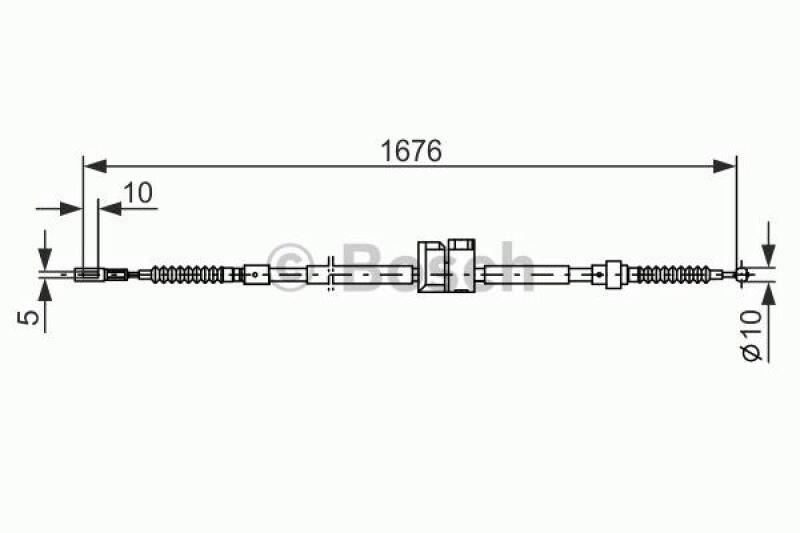 BOSCH Cable, parking brake
