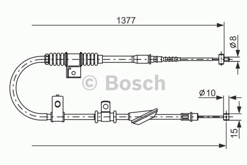 BOSCH Cable, parking brake