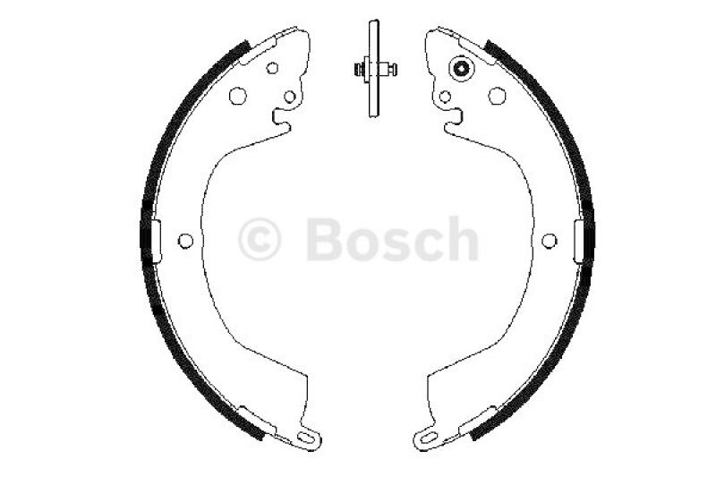 BOSCH Bremsbackensatz