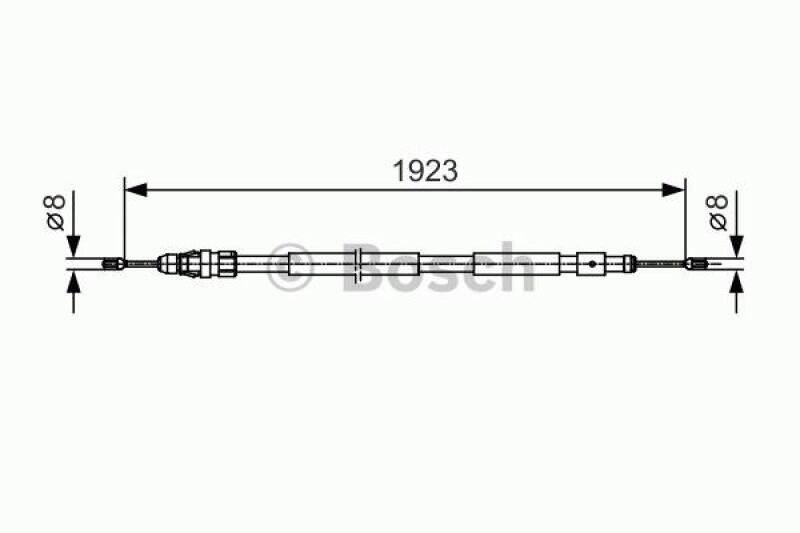 BOSCH Seilzug, Feststellbremse 1 987 482 117