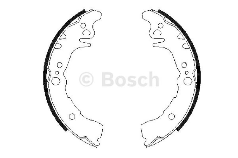 BOSCH Bremsbackensatz 0 986 487 689
