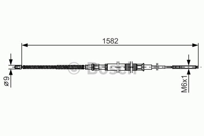 BOSCH Seilzug, Feststellbremse 1 987 482 124
