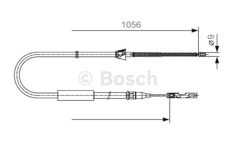 BOSCH Seilzug, Feststellbremse 1 987 482 125