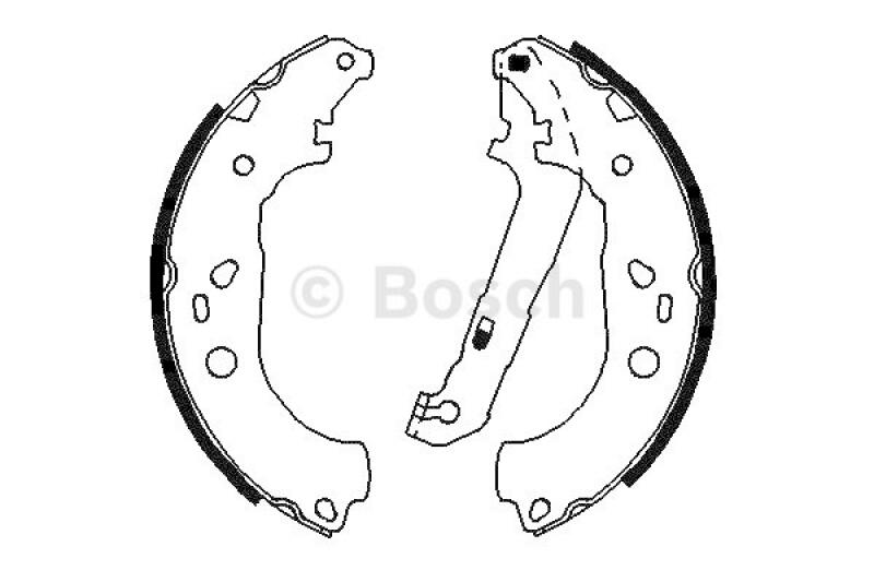 BOSCH Brake Shoe Set