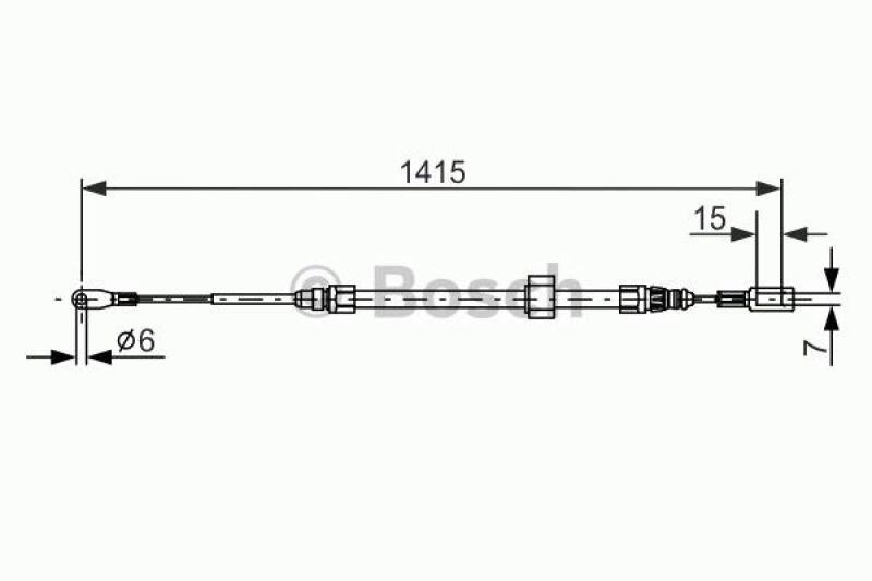 BOSCH Seilzug, Feststellbremse 1 987 477 856