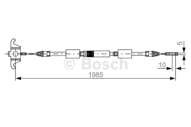BOSCH Cable, parking brake