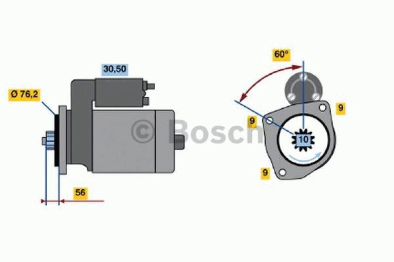 BOSCH Starter 0 986 018 470