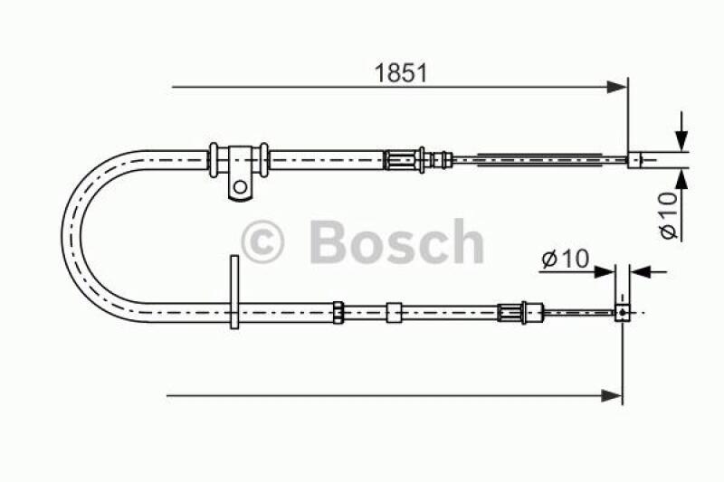 BOSCH Seilzug, Feststellbremse 1 987 477 862