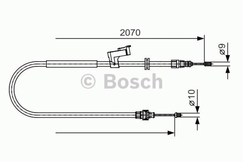 BOSCH Seilzug, Feststellbremse 1 987 482 133