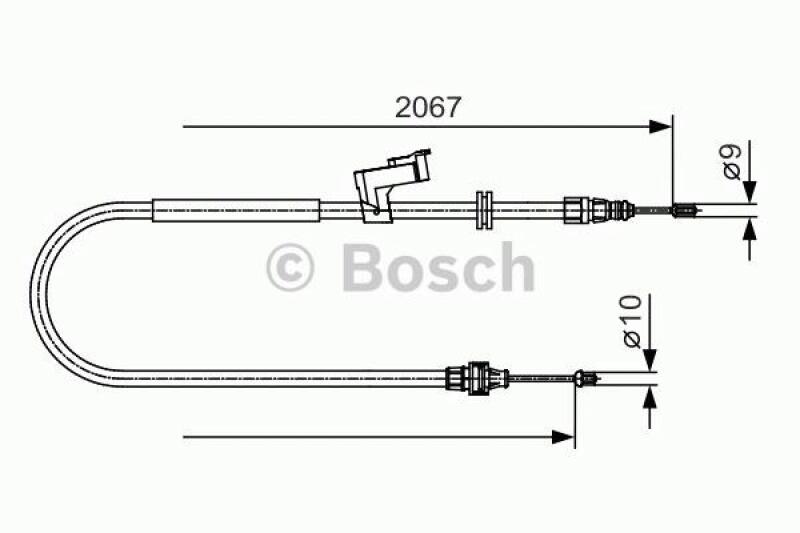 BOSCH Seilzug, Feststellbremse 1 987 482 134