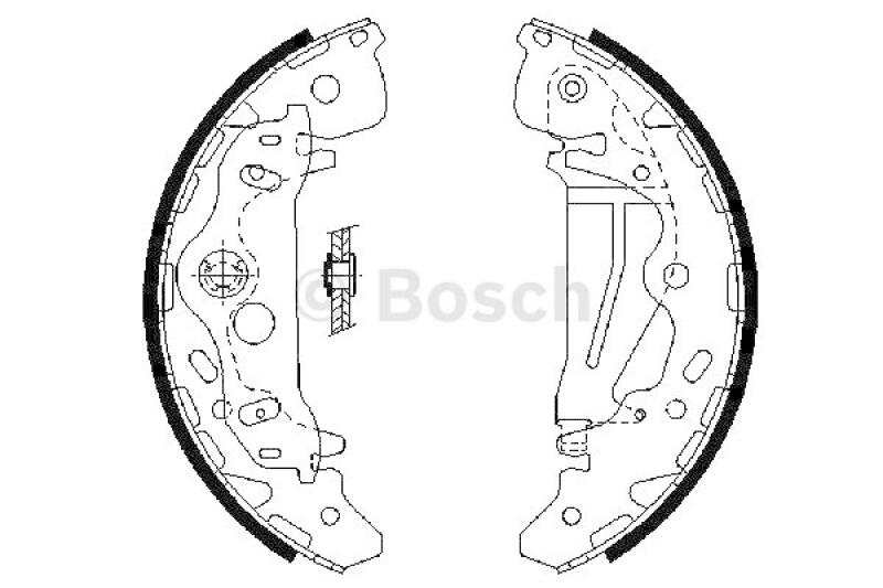 BOSCH Bremsbackensatz