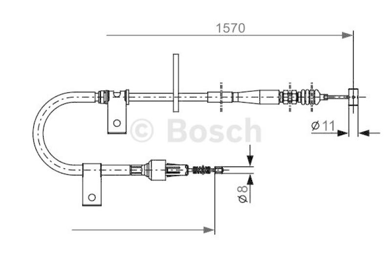 BOSCH Cable, parking brake