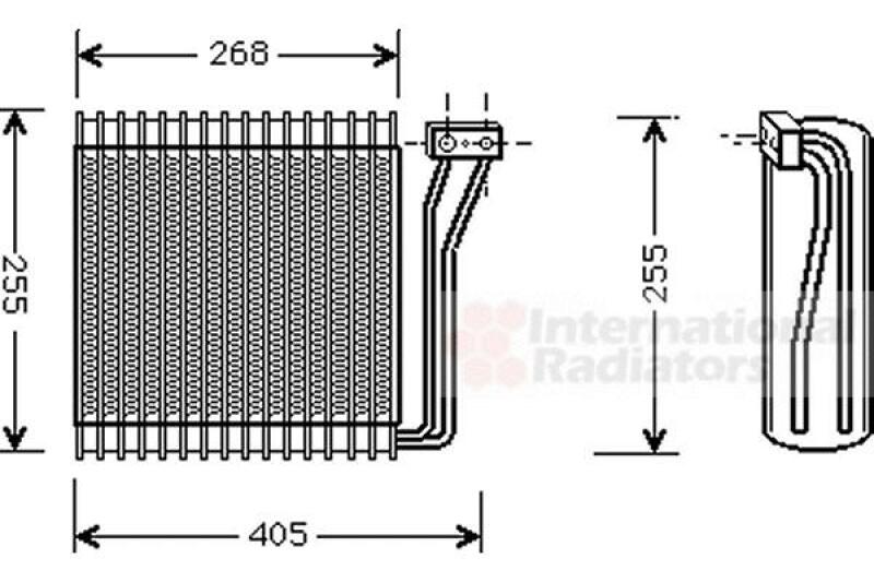 Evaporator, air conditioning
