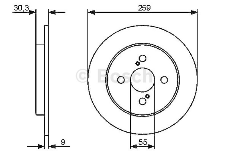 2x BOSCH Bremsscheibe 0 986 479 420