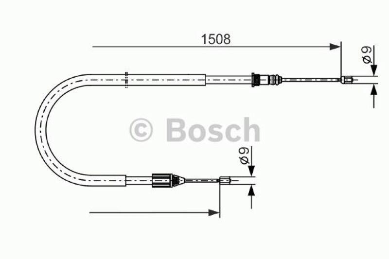 BOSCH Cable, parking brake