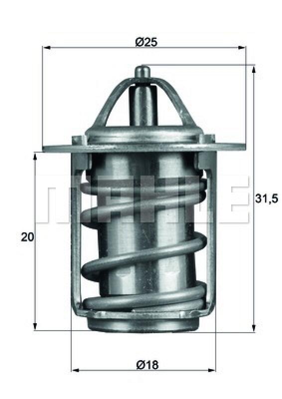 BEHR Thermostat, coolant