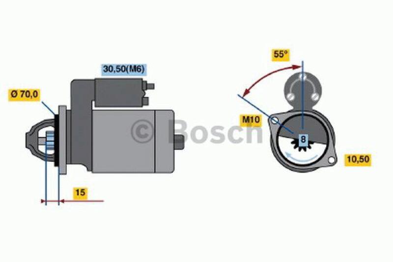 BOSCH Starter 0 986 018 630