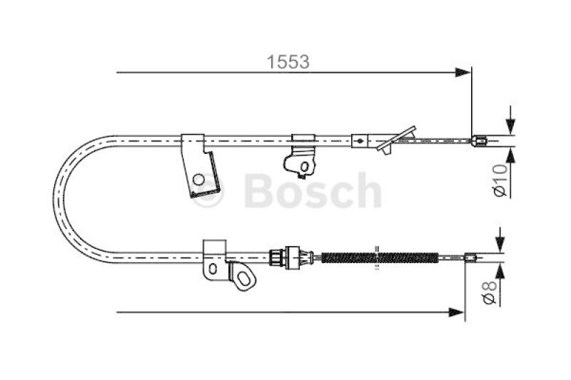 BOSCH Seilzug, Feststellbremse 1 987 482 156