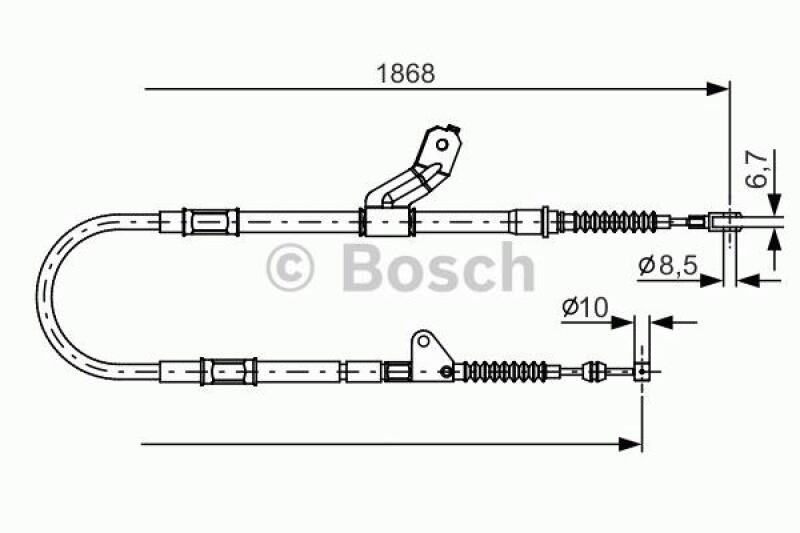 BOSCH Cable, parking brake