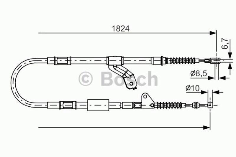 BOSCH Cable, parking brake