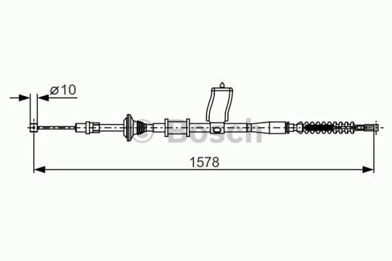 BOSCH Seilzug, Feststellbremse 1 987 482 173