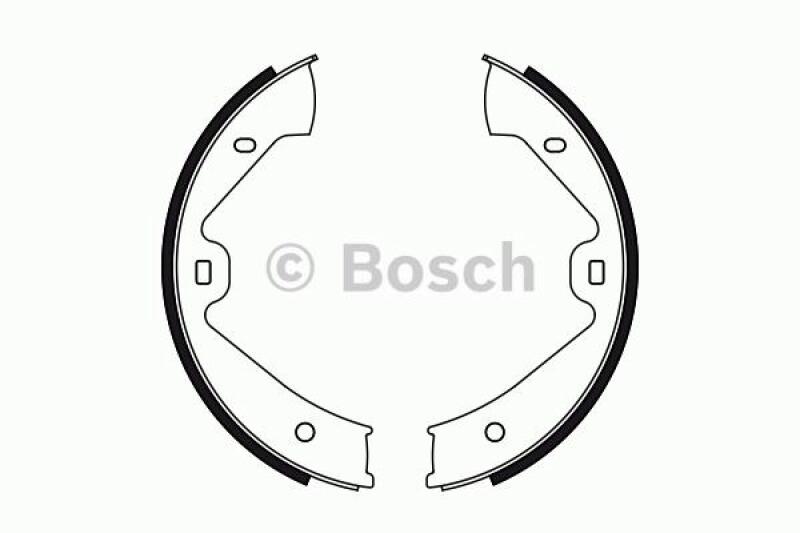 BOSCH Brake Shoe Set, parking brake