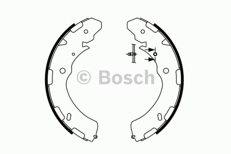 BOSCH Bremsbackensatz 0 986 487 758