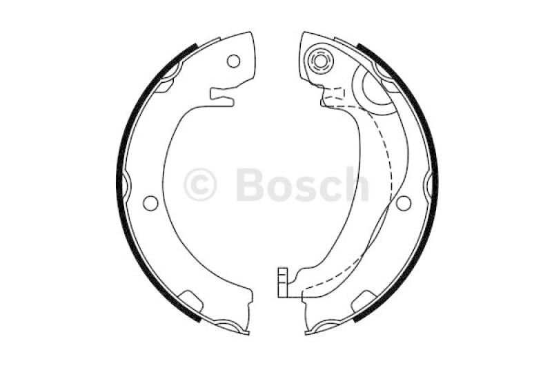 BOSCH Bremsbackensatz, Feststellbremse