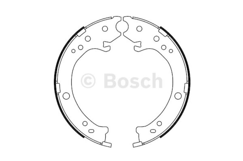 BOSCH Bremsbackensatz, Feststellbremse