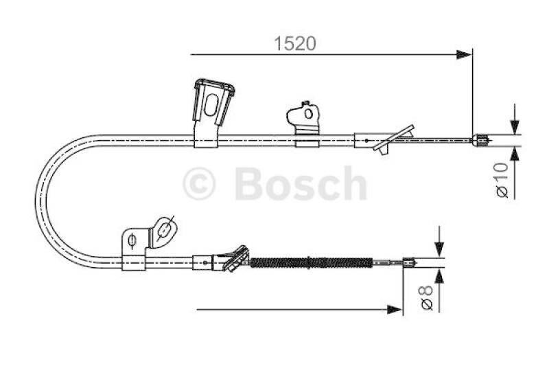 BOSCH Cable, parking brake