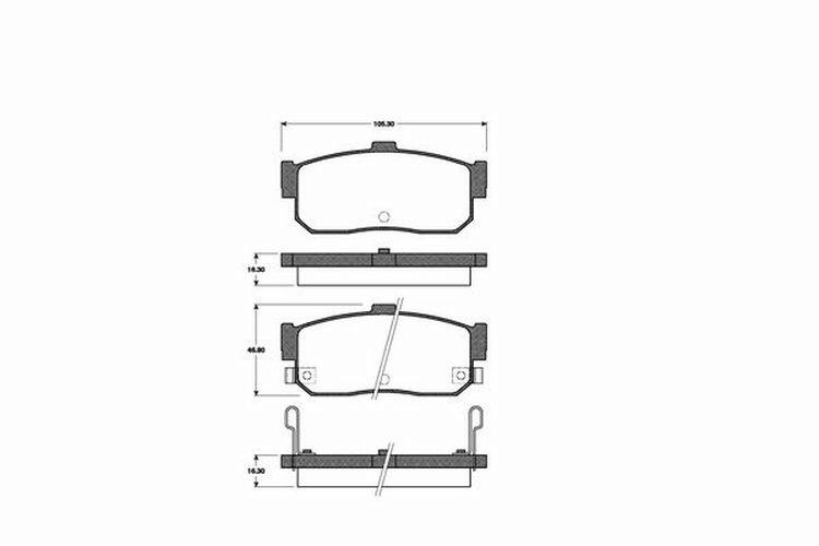 Bremsbeläge Bremsbelagsatz hinten passend für Nissan Almera 2 1 GX LX SLX Gx.lx