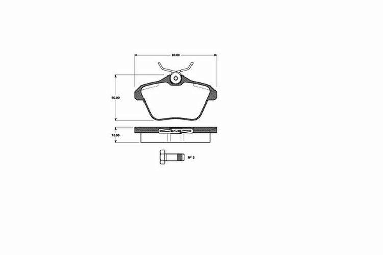 Bremsbeläge Bremsbelagsatz Hinten passend für Alfa Romeo 156 2.0 16V JTS 1.8 1.6