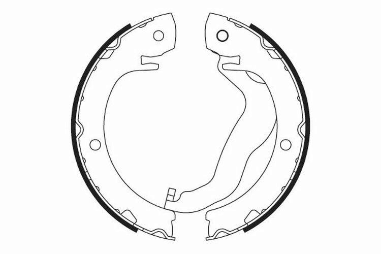 NK Brake Shoe Set, parking brake