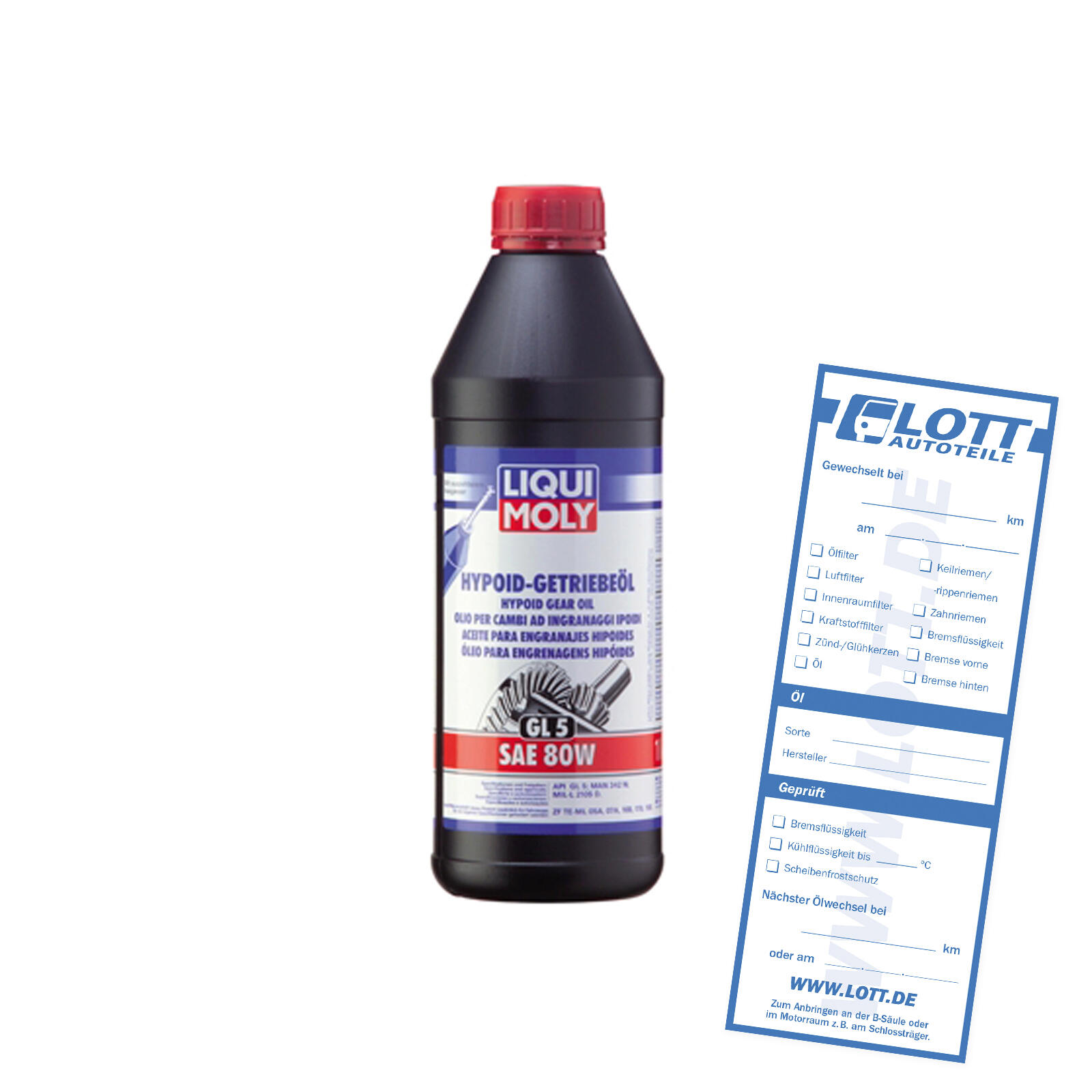 Liqui Moly Hypiodgetriebeöl SAE 80W 1L