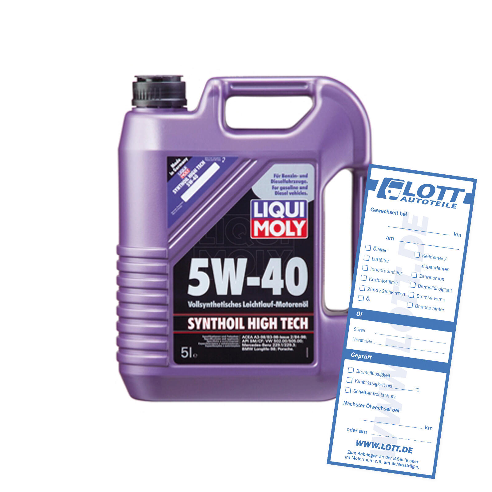 Liqui Moly Leichtlaufmotorenöl High Tech 5W-40 5L