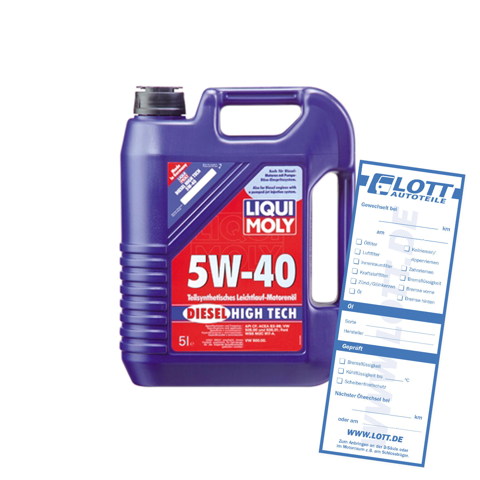 Liqui Moly Leichtlaufmotorenöl Diesel High Tech 5W-40 5L