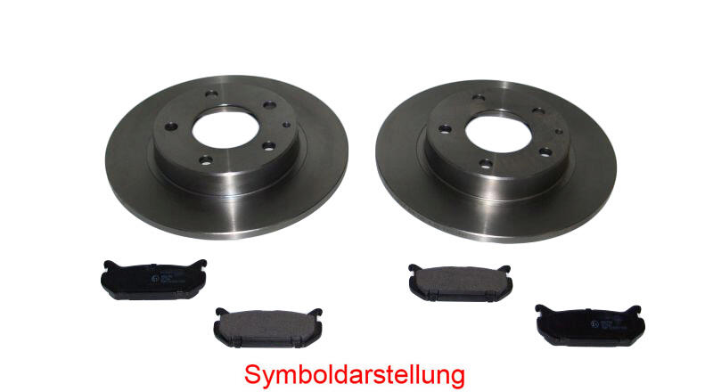 BREMSSCHEIBEN 249mm + ABS-SENSORRING RADLAGER + BREMSBELÄGE