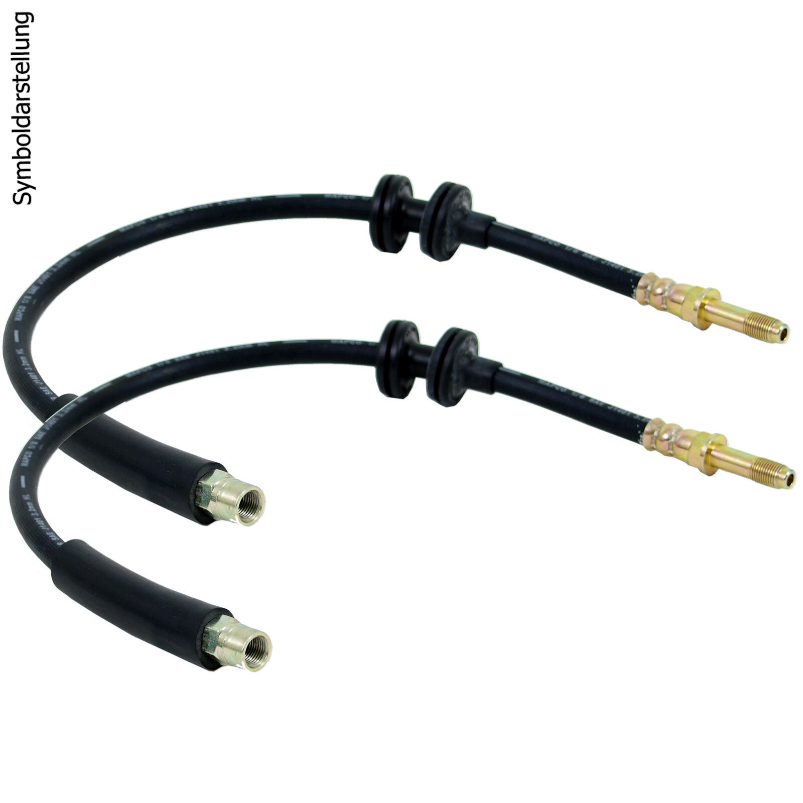 2x Bremsschlauch Hinten Links Rechts passend f&uuml;r Opel Corsa A TR S83 1.3 S F11
