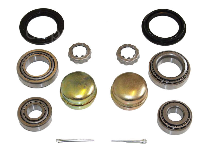 2x Radlagersatz Radlager Satz mit Fettkappe Hinten f&uuml;r VW Polo [6N] Golf 1 2 3