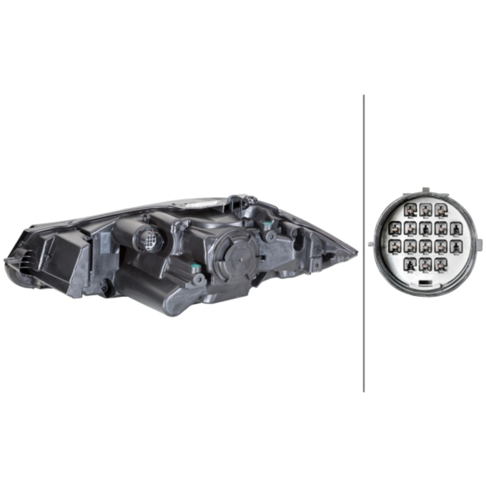 1x Hella Bi-Xenon Hauptscheinwerfer D3S LED Rechts passend für Jaguar XF 1 XFR-S