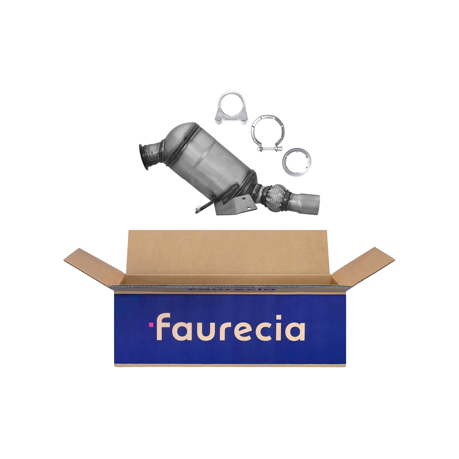 HELLA Ruß-/Partikelfilter, Abgasanlage Easy2Fit – PARTNERED with Faurecia