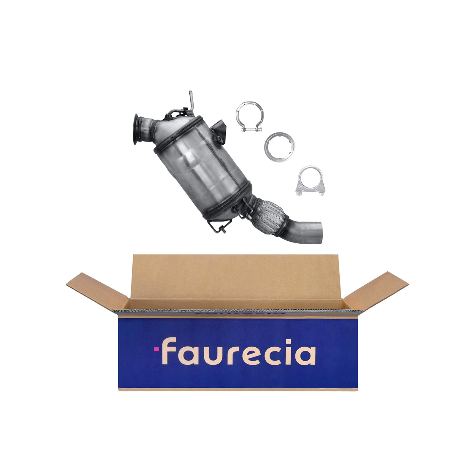 HELLA Ruß-/Partikelfilter, Abgasanlage Easy2Fit – PARTNERED with Faurecia