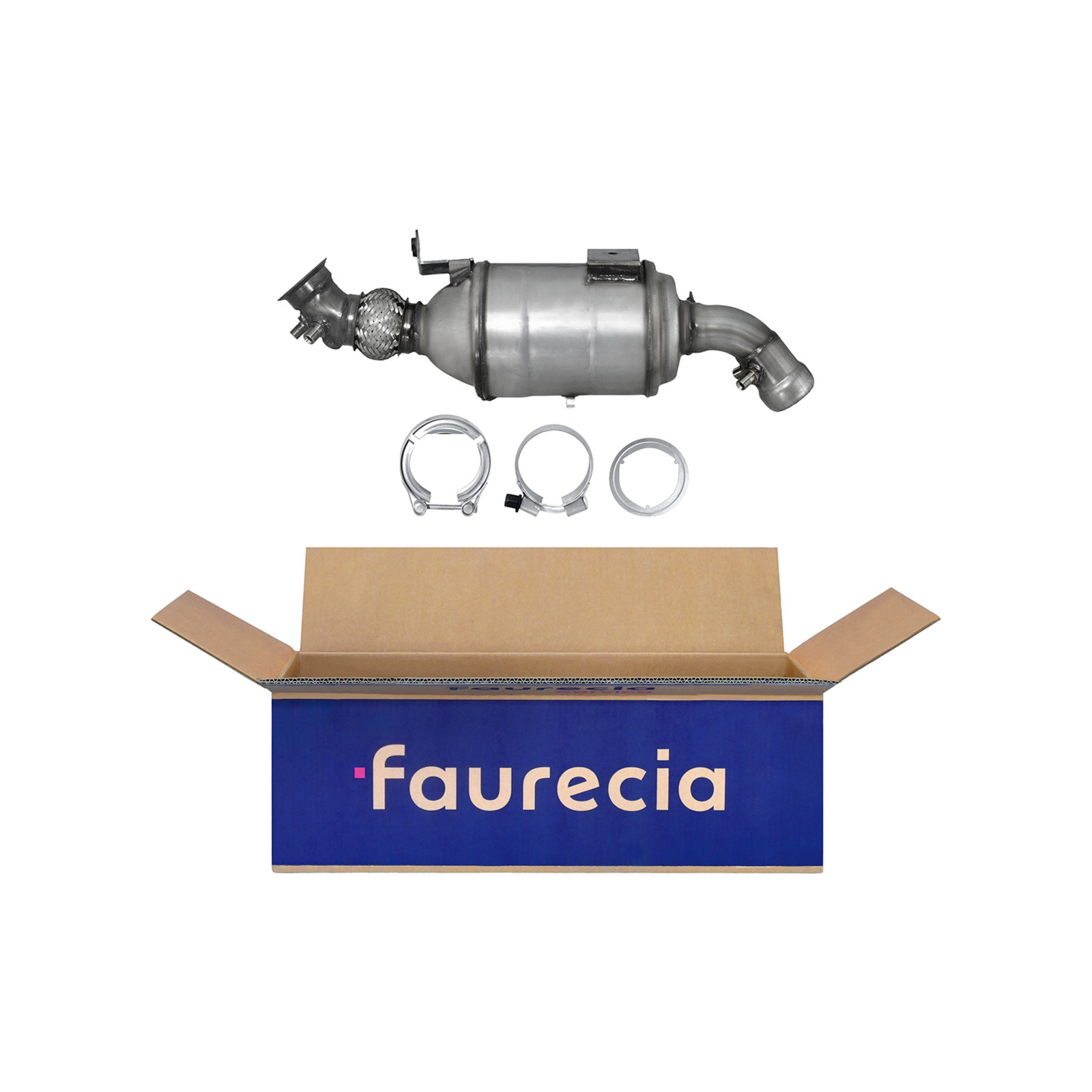 HELLA Ruß-/Partikelfilter, Abgasanlage Easy2Fit – PARTNERED with Faurecia