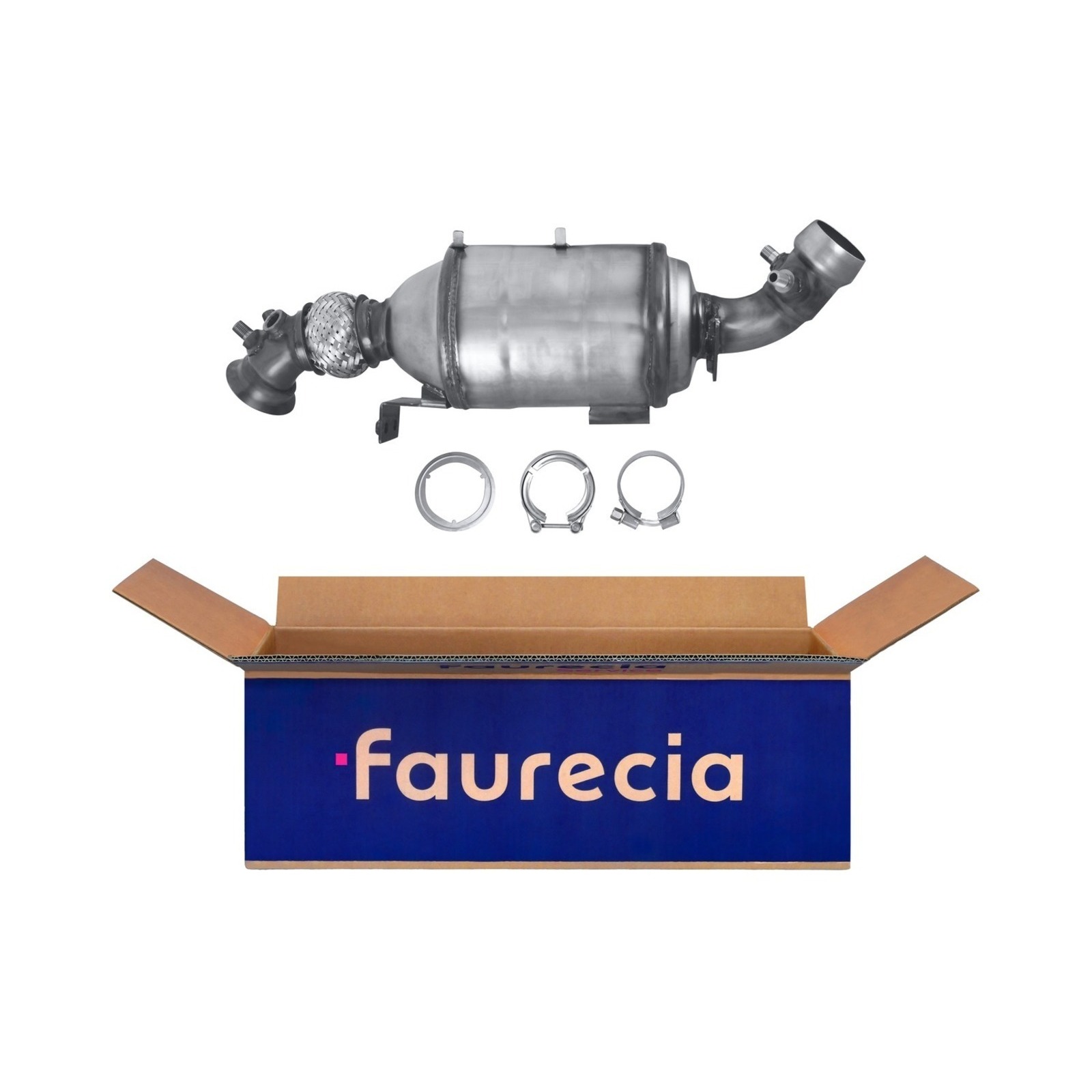 HELLA Ruß-/Partikelfilter, Abgasanlage Easy2Fit – PARTNERED with Faurecia