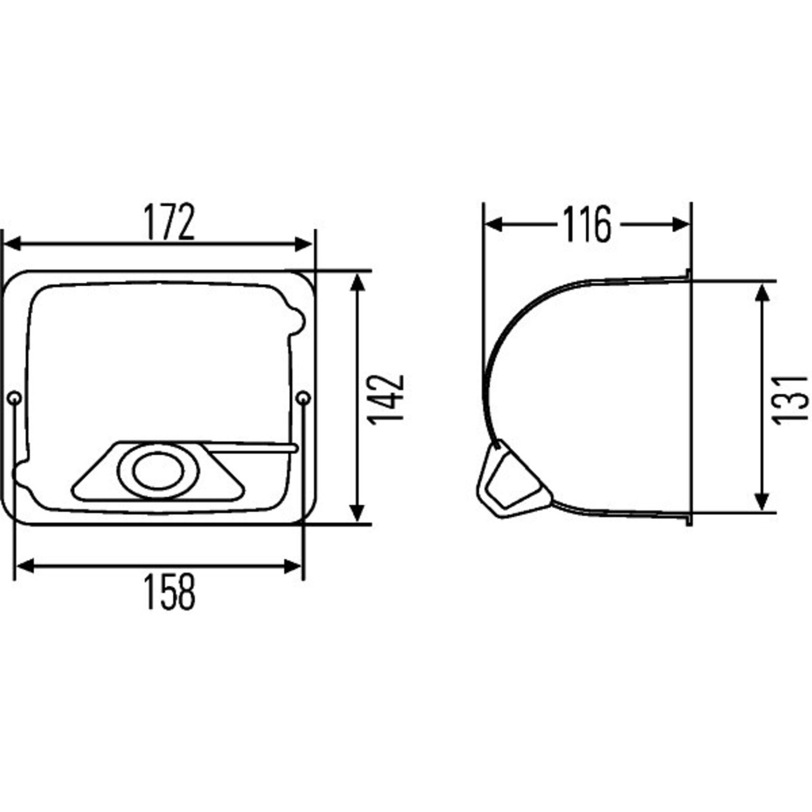 HELLA Housing, headlight