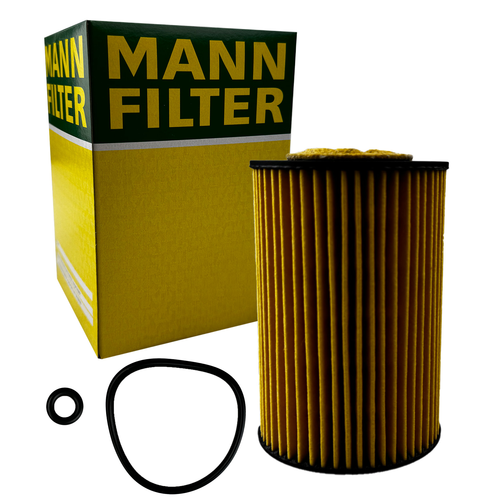 MANN Ölfilter + 5L Castrol Longlife Öl 5W-30 passend für Audi A3 A4 A6 A3 Q5 VW Golf 1.6 2.0 TDI